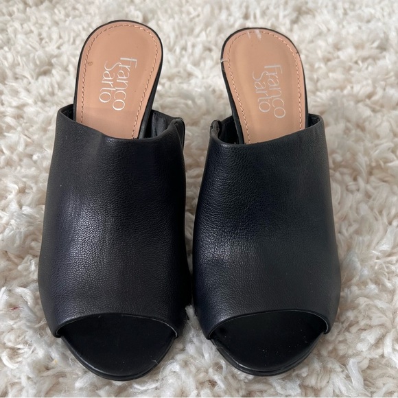 Franco Sarto Black High Heels Mules - Size 8.5 - Picture 1 of 12